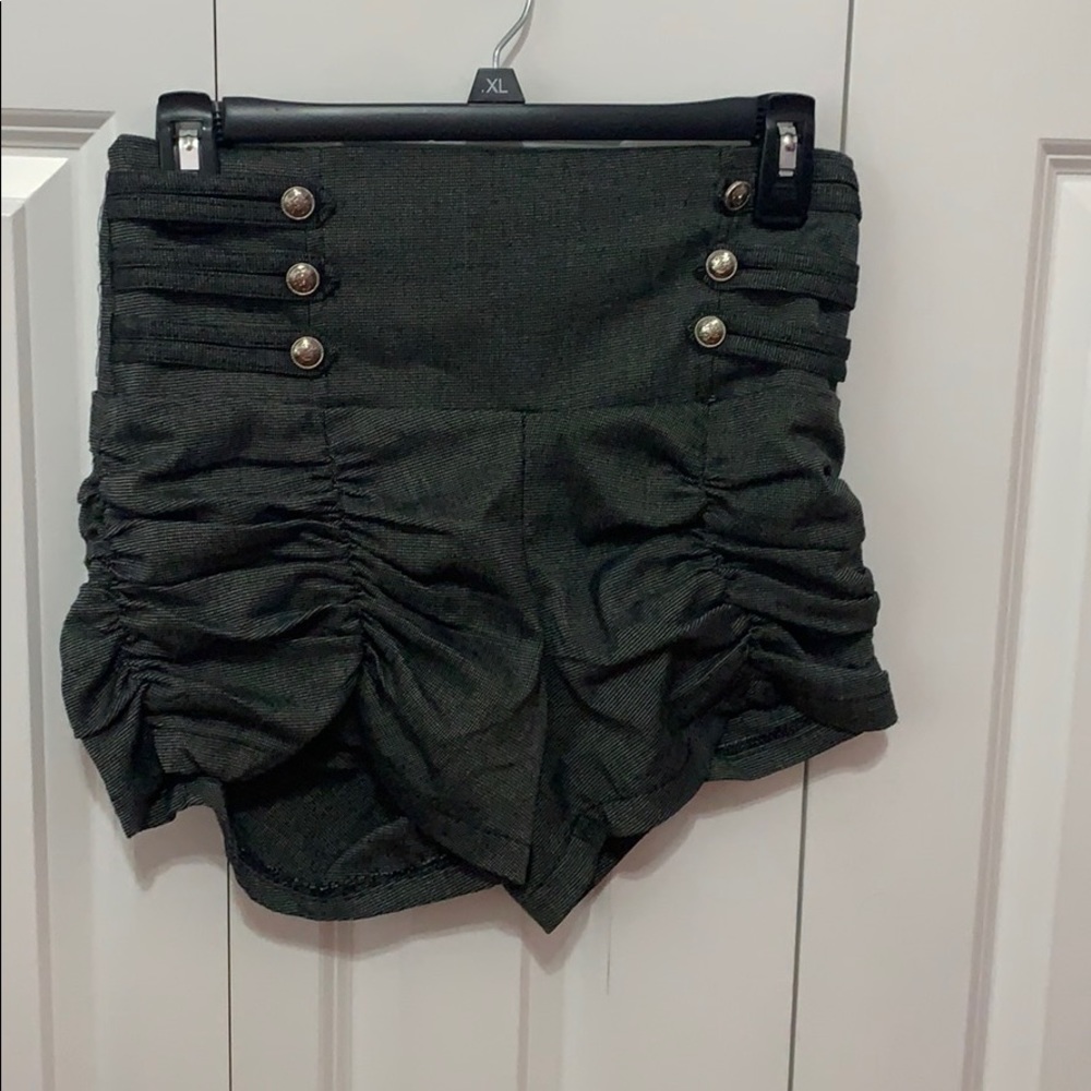 Gray high waisted shorts